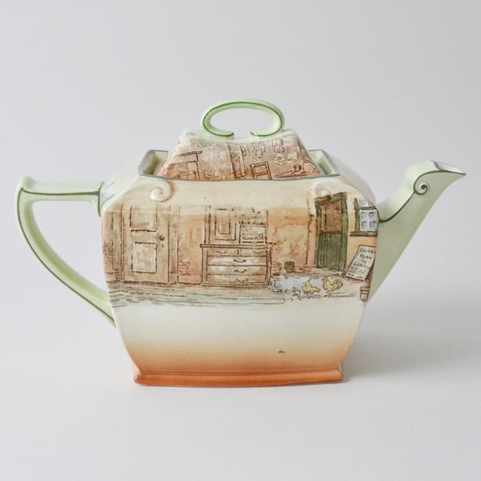 ヴィンテージポット&ドイリー ビンテージ ディケンズ ティーポット ROYAL DOULTON CHARLES