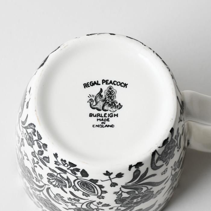 英国陶器 Burleigh バーレイ社』ブラックリーガルピーコック
