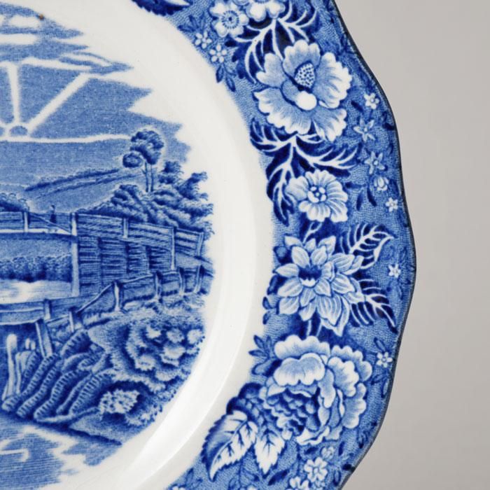 ビンテージ ケーキプレート2枚セット PALISSY POTTERY OLD ビンテージ ケーキプレート2枚セット PALISSY POTTERY OLD