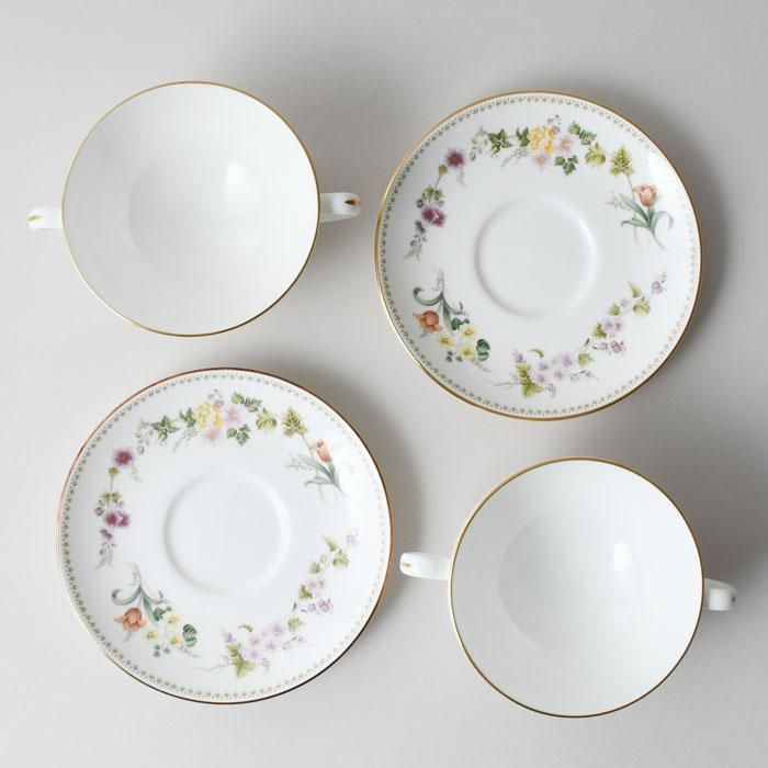 ビンテージ スープボウル＆ソーサー2セット WEDGWOOD ウェッジウッド