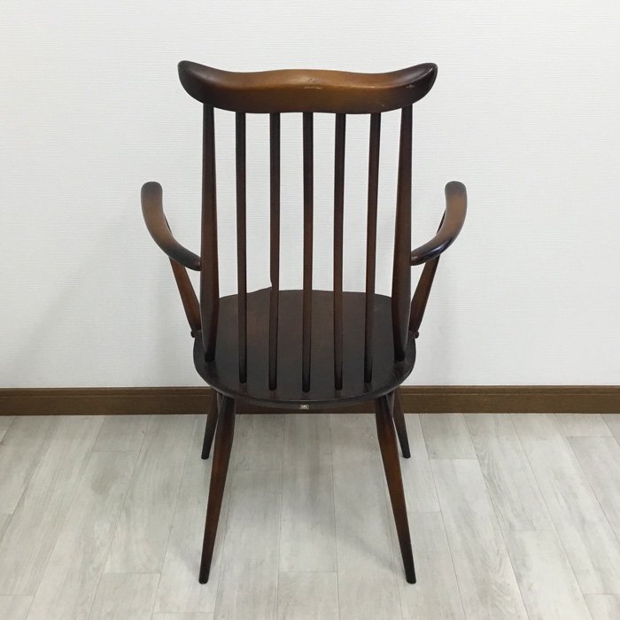 ビンテージダイニングチェア ERCOL アーコール社 ゴールドスミスチェア（アーム付）1960年代 - 輸入・アンティーク雑貨「ANTRO」