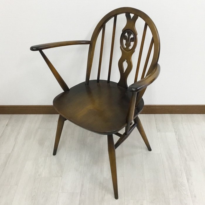 ビンテージダイニングチェア ERCOL アーコール社 シズルバックチェア 1970年代 - 輸入・アンティーク雑貨「ANTRO」