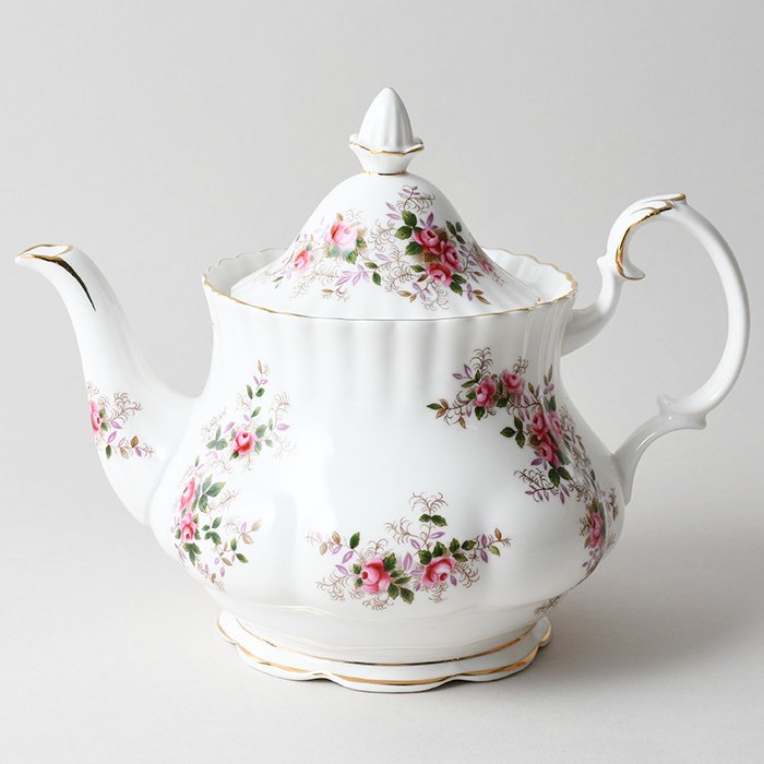 ビンテージ ティーポット ROYAL ALBERT ロイヤルアルバート LAVENDER ROSE ラベンダーローズ 1961-2009年 -  輸入・アンティーク雑貨「ANTRO」