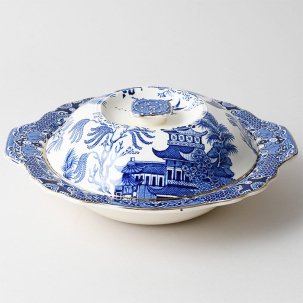 ӥơ ٥֥꡼<br>BURLEIGH BLUE WILLOW Хȥ֥롼Υ<br>1930-40ǯ<img class='new_mark_img2' src='https://img.shop-pro.jp/img/new/icons14.gif' style='border:none;display:inline;margin:0px;padding:0px;width:auto;' />
