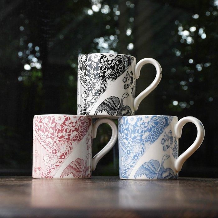 イギリス食器 Burleigh エングレイバーズ ピンク マグカップ