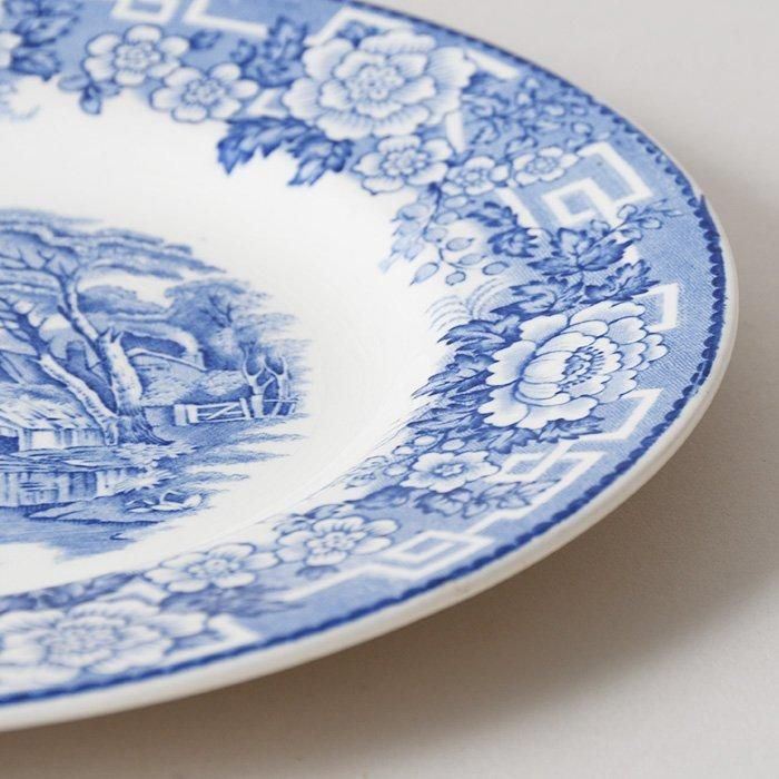 【レア美品】英国ビンテージ★ニードルポイント★ケーキ皿　2枚 ビンテージ ケーキプレート2枚セット BARRATT'S OF STAFFORDSHIRE