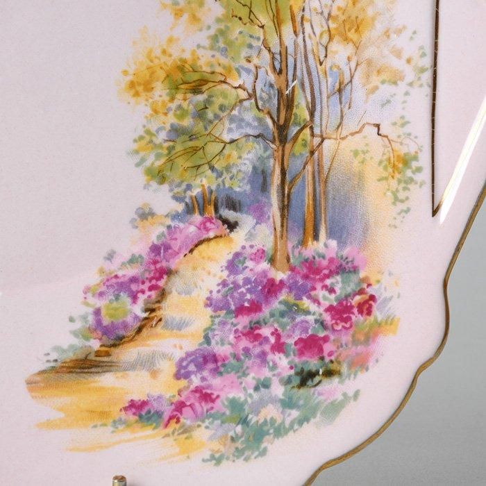 ビンテージお皿　シェリー　SHELLY 大きなケーキ皿 ビンテージ 大きなケーキ皿 SHELLEY シェリー社 ENGLAND'S CHARM