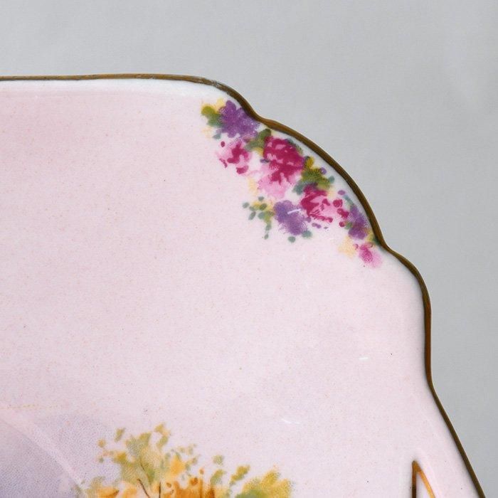 ビンテージ 大きなケーキ皿 SHELLEY シェリー社 ENGLAND'S CHARM