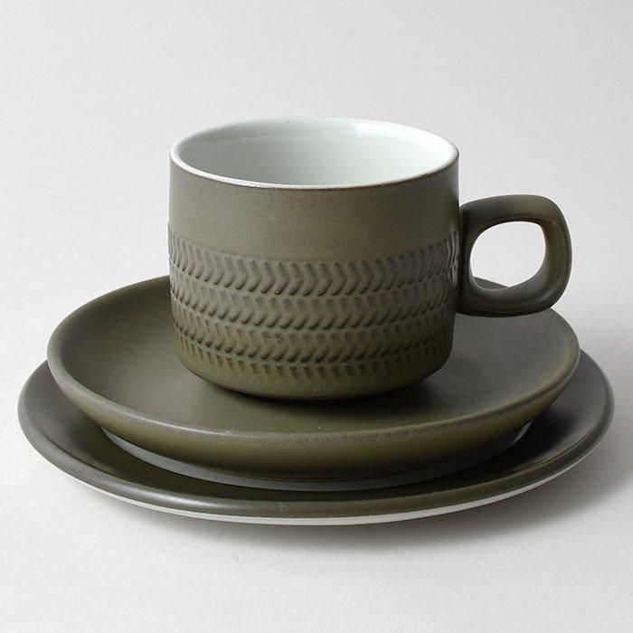 【英国製】Denby デンビー Regency リージェンシー　トリオ1客セット 最終価格】Denby デンビー Regency リージェンシー トリオセット