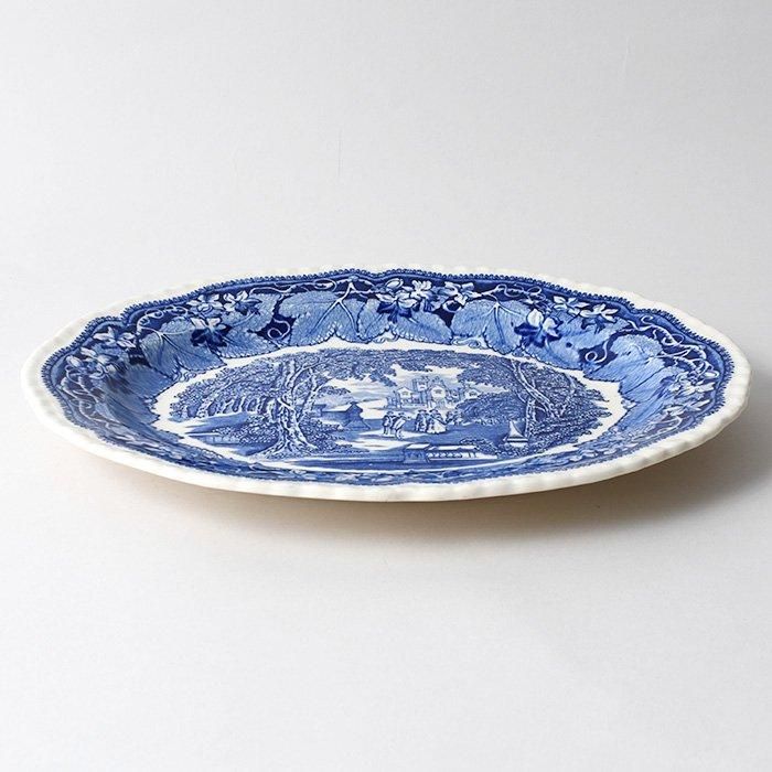 柔らかい ビンテージ メイソンズ社 IRONSTONE MASON'S オードブルプレート 絵画
