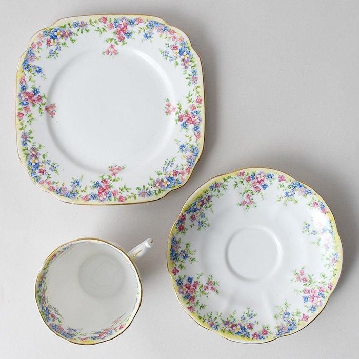 ビンテージトリオ ROYAL ALBERT CROWN CHINA ロイヤルアルバート