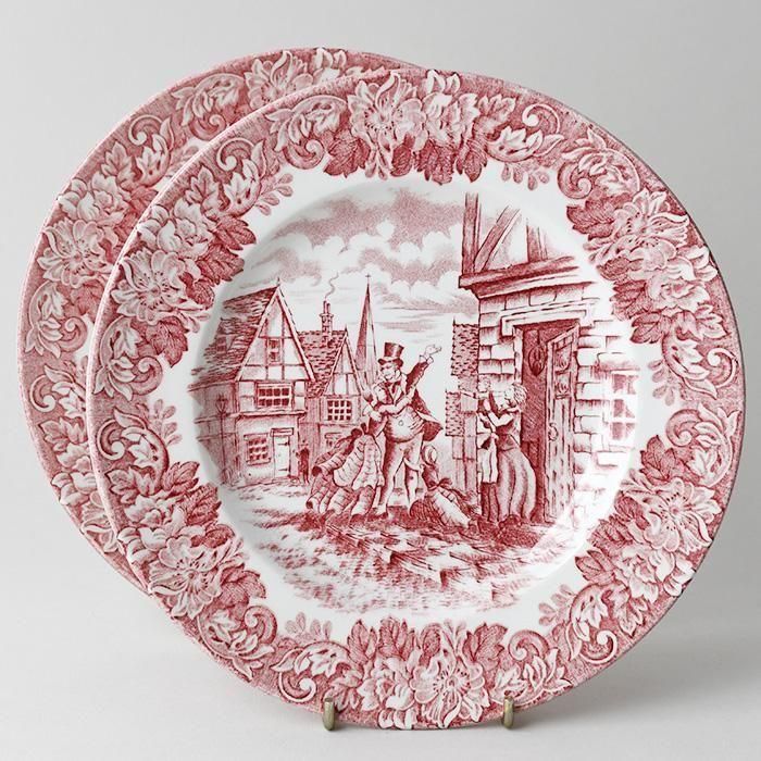 ビンテージ ケーキプレート2枚セット ENGLISH IRONSTONE TABLEWARE