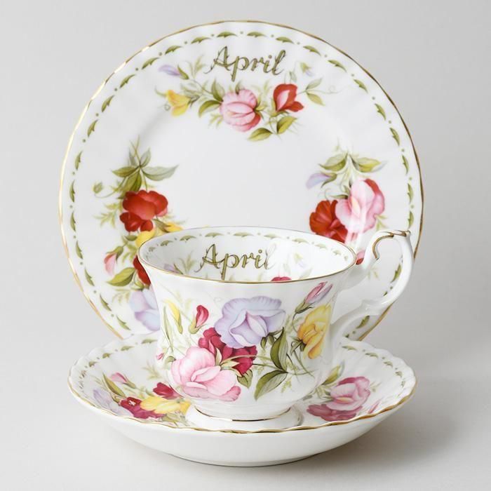 ビンテージトリオ ROYAL ALBERT ロイヤルアルバート Flower of