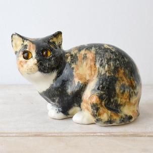 アンティークシルバー 猫イギリス ヴィンテージ ウィンスタンレーキャット/ケンジントンキャット