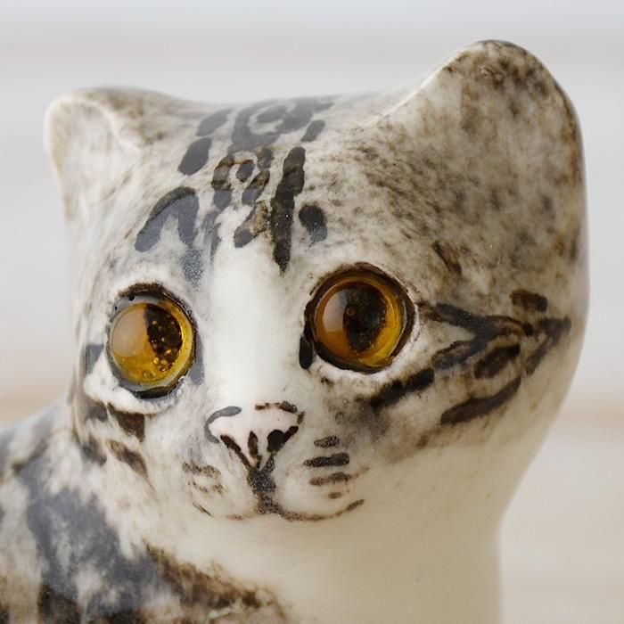 英国陶器 Winstanley Cat ウィンスタンレイキャット ”スモーキー