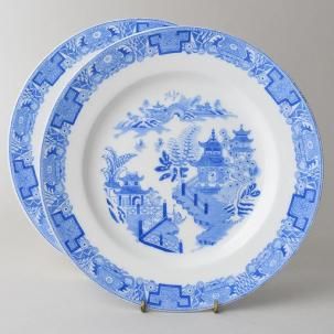 ӥơץ졼2祻å<br>ROYAL WORCESTER 륦  BLUE WILLOW <br>1918ǯ<img class='new_mark_img2' src='https://img.shop-pro.jp/img/new/icons13.gif' style='border:none;display:inline;margin:0px;padding:0px;width:auto;' />