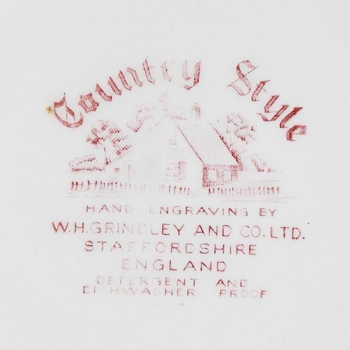 ビンテージ ケーキプレート 2枚セット W.H. GRINDLEY グリンドレー社