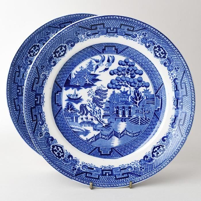 ビンテージ ケーキプレート2枚セット JOHN TAMS & SON