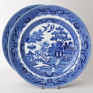 アンティークプレート ビンテージBlue＆White - 輸入・アンティーク雑貨「ANTRO」