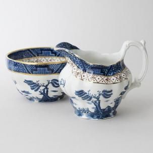 ヴィンテージ　ブルー　リボン　陶器　置物♡ ビンテージBlue＆White - 輸入・アンティーク雑貨「ANTRO」