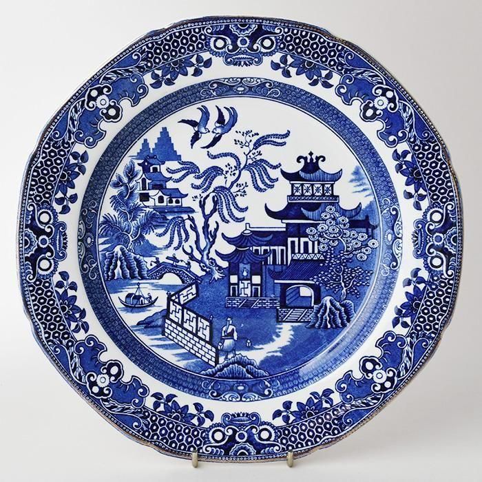 ӥơ ץ졼<br>BURLEIGH BLUE WILLOW Хȥ֥롼Υ<br>1950-60ǯ<img class='new_mark_img2' src='https://img.shop-pro.jp/img/new/icons14.gif' style='border:none;display:inline;margin:0px;padding:0px;width:auto;' />