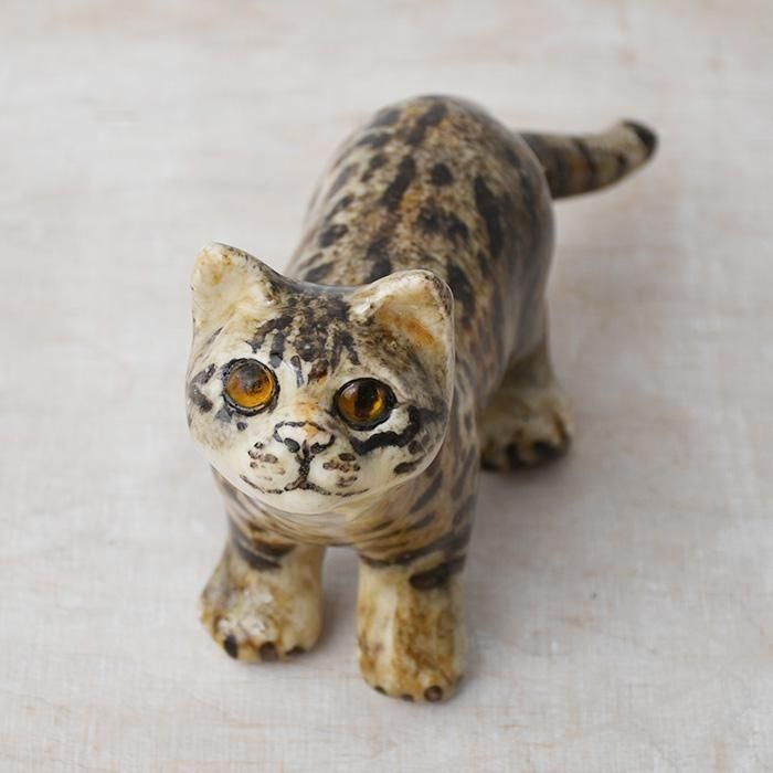 英国陶器 Winstanley Cat ウィンスタンレイキャット 目が追いかける