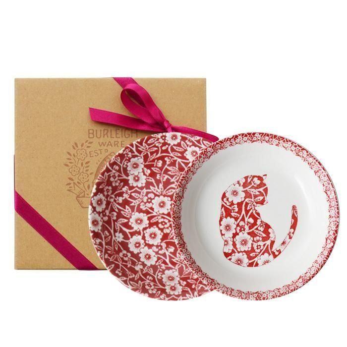 イギリス食器 Burleigh レッドキャリコ＆レッドキャリコキャット