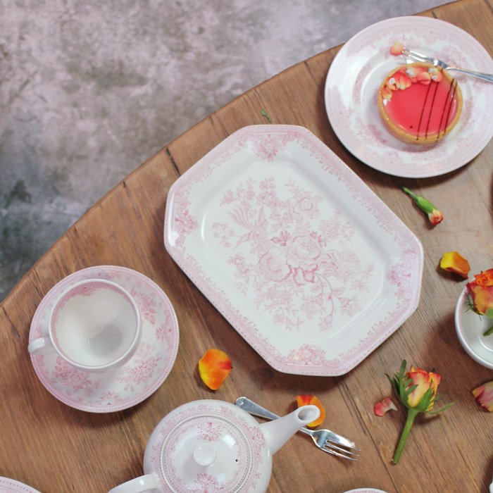 英国食器 Burleigh バーレイ社』ピンクアジアティックフェザンツ 