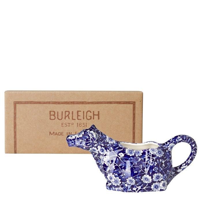 【J441】★美品★Burleigh バーレイ カウクリーマー ブルーキャリコ