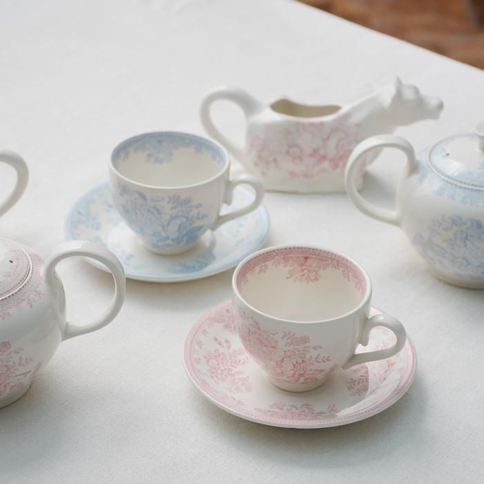 イギリス食器 Burleigh ピンクアジアティックフェザンツ カップ