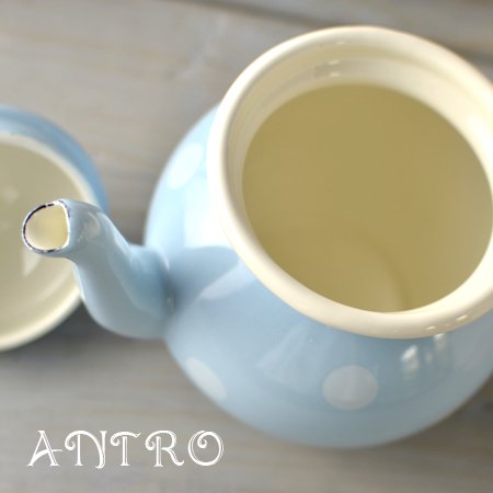 THE OLDE FARMHOUSE ポルカドットシリーズ ティーポット - 輸入・アンティーク雑貨「ANTRO」