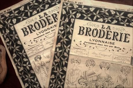 フランス アンティーク刺繍図案 LA BRODERIE