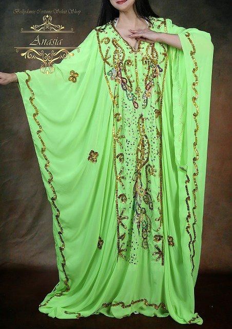 新品 エジプト製 オーダーメイド 孔雀 ピーコック柄 ベリーダンス衣装 ベリーダンス衣装 ピーコックグリーン CT0136 *nstk