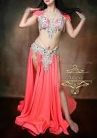 ベリーダンス衣装　Hanan　ネオンオレンジ　オリエンタル衣装　Designed by Hanan(ハナーン)<img class='new_mark_img2' src='https://img.shop-pro.jp/img/new/icons14.gif' style='border:none;display:inline;margin:0px;padding:0px;width:auto;' />