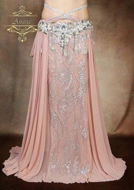 ベリーダンス衣装 Hanan ピーチパフ オリエンタル衣装 Designed