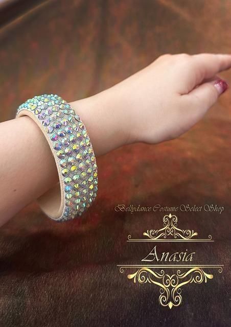 ラインストーン バングルD ブレスレット 社交ベリーダンス　ブラック　シルバー 182146181.jpg?cmsp_timestamp=