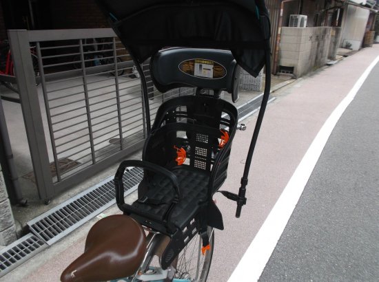 子供乗せ 自転車の屋根 ベビー用品 ベビーカー 育児 子育て 雨除け UV日よけ用品グッズ、 自転車モスグリン色生地リムジンRUM