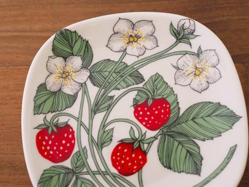 Arabia Botanica プレート イチゴ - 北欧アンティーク/ヴィンテージ