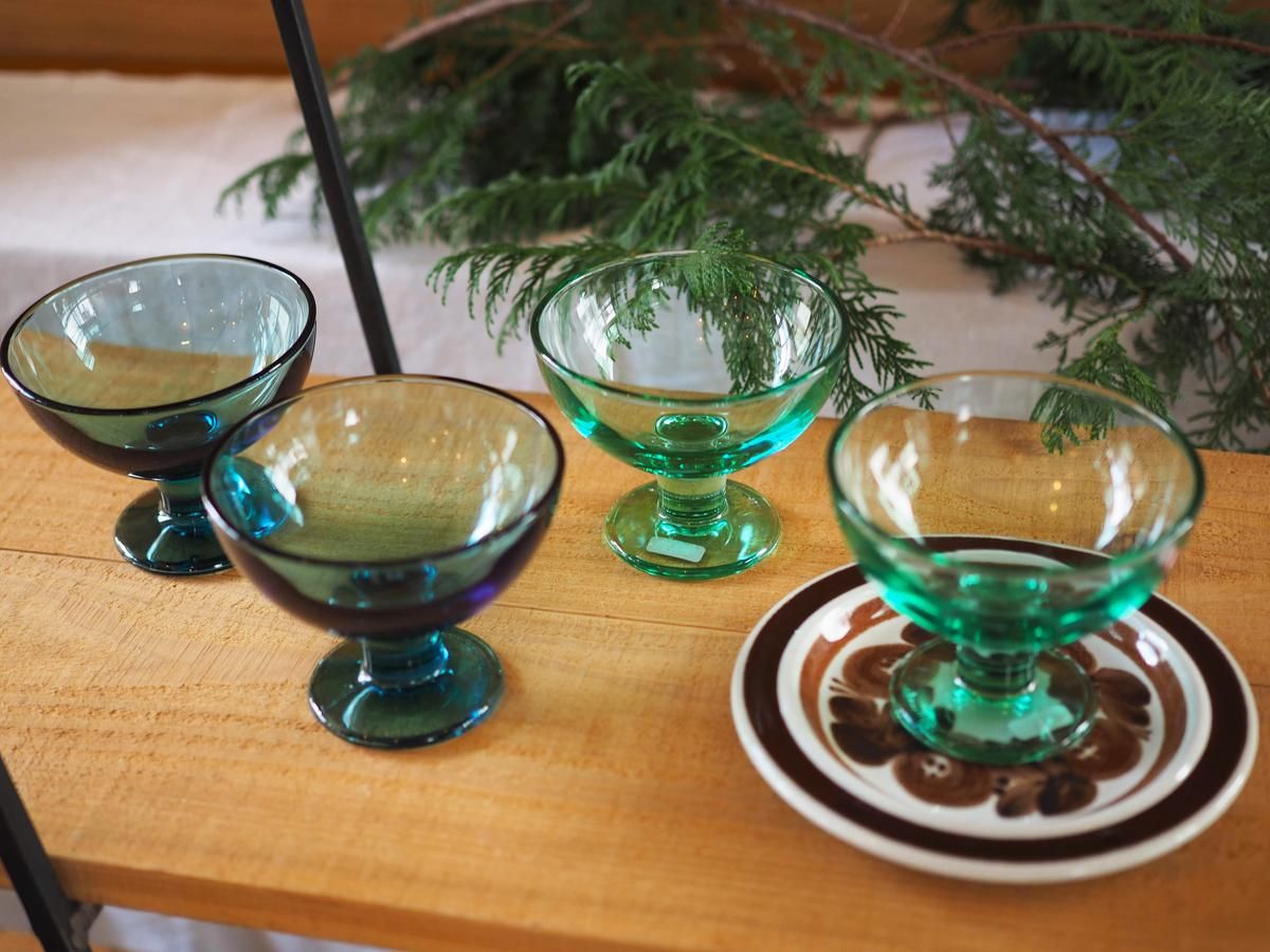 新品 ☆ iittala ☆ サツメッサ グリーン プレート&ボウル 各2点