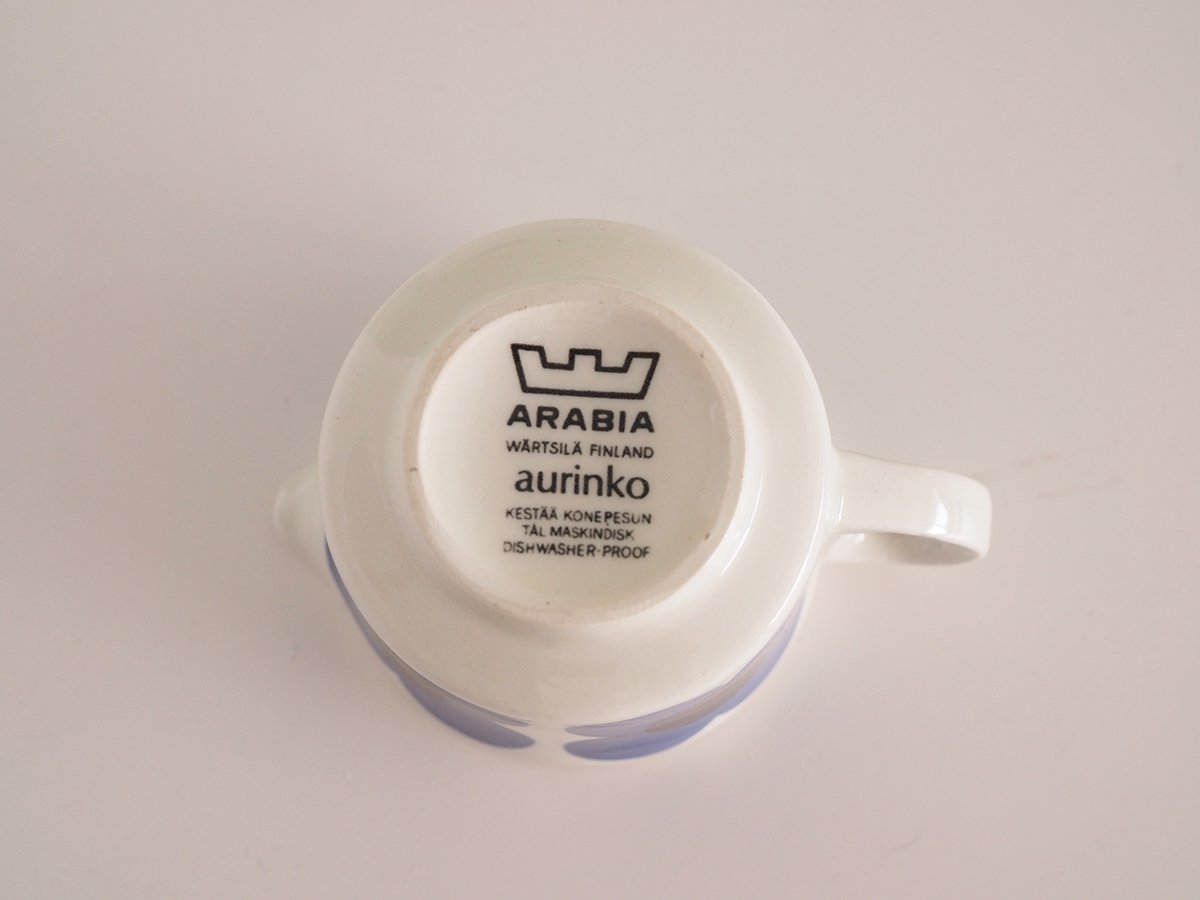 Arabia Aurinko クリーマー青 - 北欧アンティーク/ヴィンテージ食器や雑貨のお店 le petit bourgeon (ル プティ  ブルジョン)