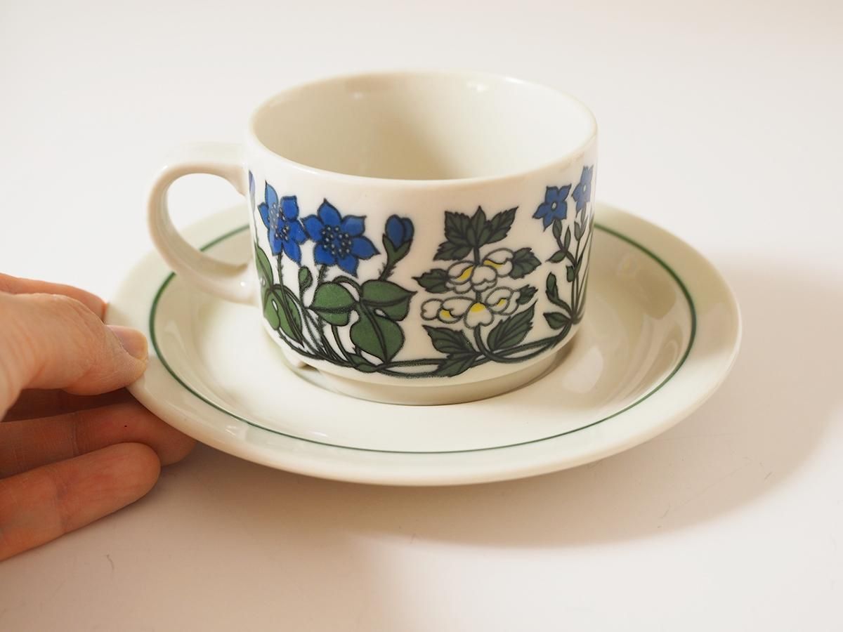 Arabia Flora コーヒー カップ＆ソーサーA - 北欧アンティーク