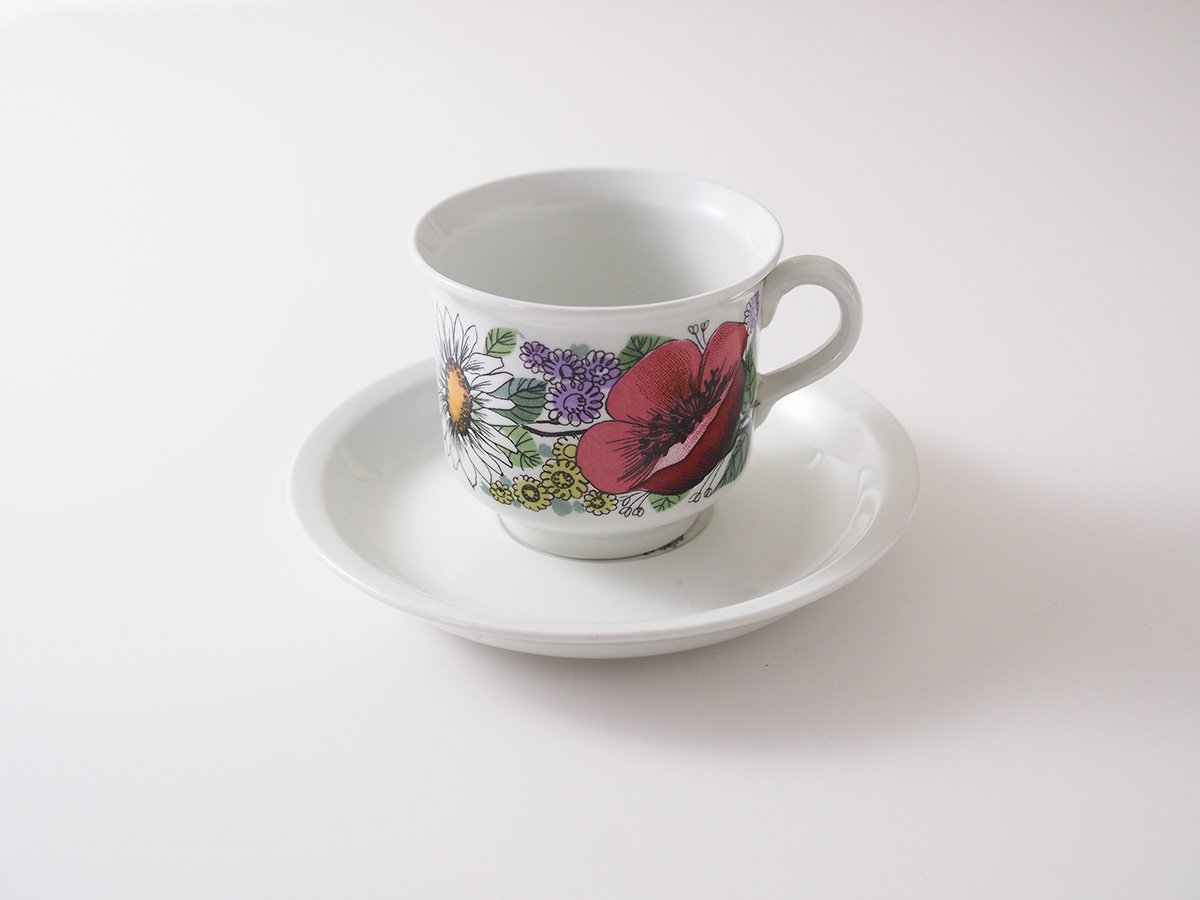 Arabia Valmu コーヒーカップ＆ソーサーA - 北欧アンティーク/ヴィンテージ食器や雑貨のお店 le petit bourgeon (ル  プティ ブルジョン)