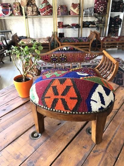 トルコ オールドキリム オットマン キリムオットマン トルコ雑貨のNovaroma