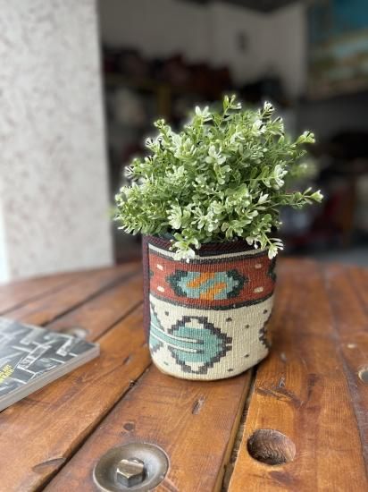 トルコ製 ハンドメイド 植木鉢 トルコのお土産 - フラワー/ガーデン