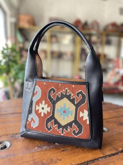 美品★トルコ現地購入★キリム★約70cm x 110cm シャルキョイキリム] トルコ産 / OK62 | ボー・デコール