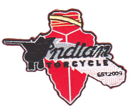 インディアン・モーターサイクル (Indian Motorcycle) logo- ワッペン、パッチ (7.5*10.2cm) #008  ワッペン、パッチ