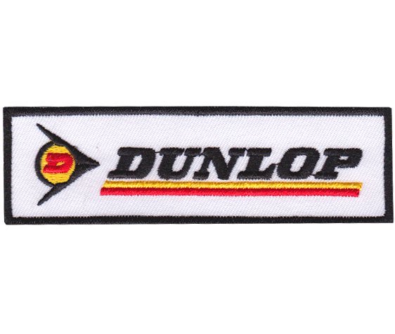 ダンロップ (DUNLOP) MOTOR SPORT logo- ワッペン、パッチ (3.0*10cm