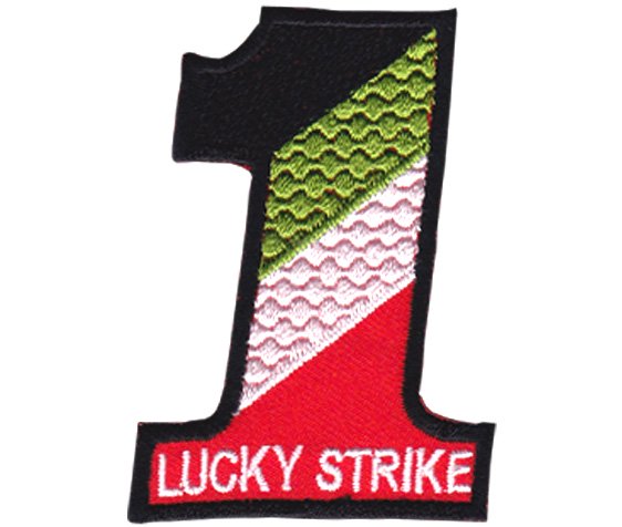 ラッキーストライク（Lucky Strike) 1one logo- ワッペン、パッチ (7.2*5.0cm) -  激レア！Wappen,ワッペン,Patch,パッチ,アイロンワッペン,刺繍ワッペンを通販してます！ wappen-patch.com