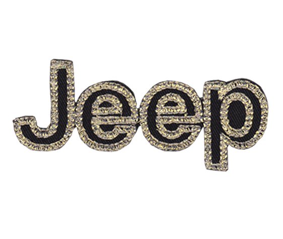 ジープ（Jeep）logo- ワッペン、パッチ (4.2*9.3cm) #006 - 激レア