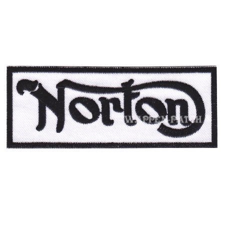 ノートン（Norton）logo- ワッペン、パッチ (4.0*10.3cm) #003 -  激レア！Wappen,ワッペン,Patch,パッチ,アイロンワッペン,刺繍ワッペンを通販してます！ wappen-patch.com